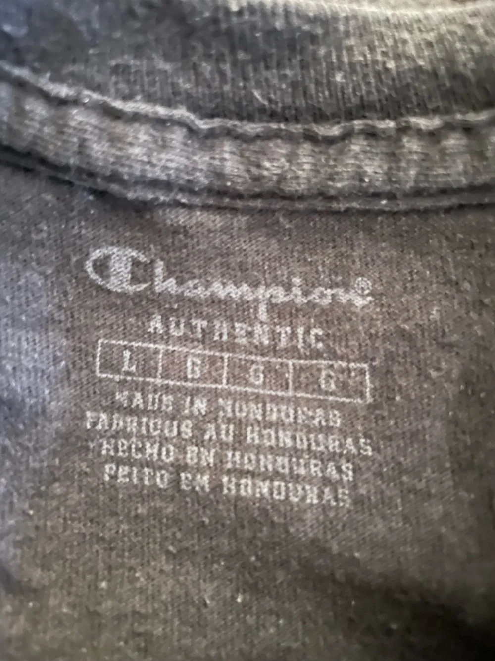 Champion Mens Black T-Shirt with Multicolor Script Logo - Picture 4 of 4